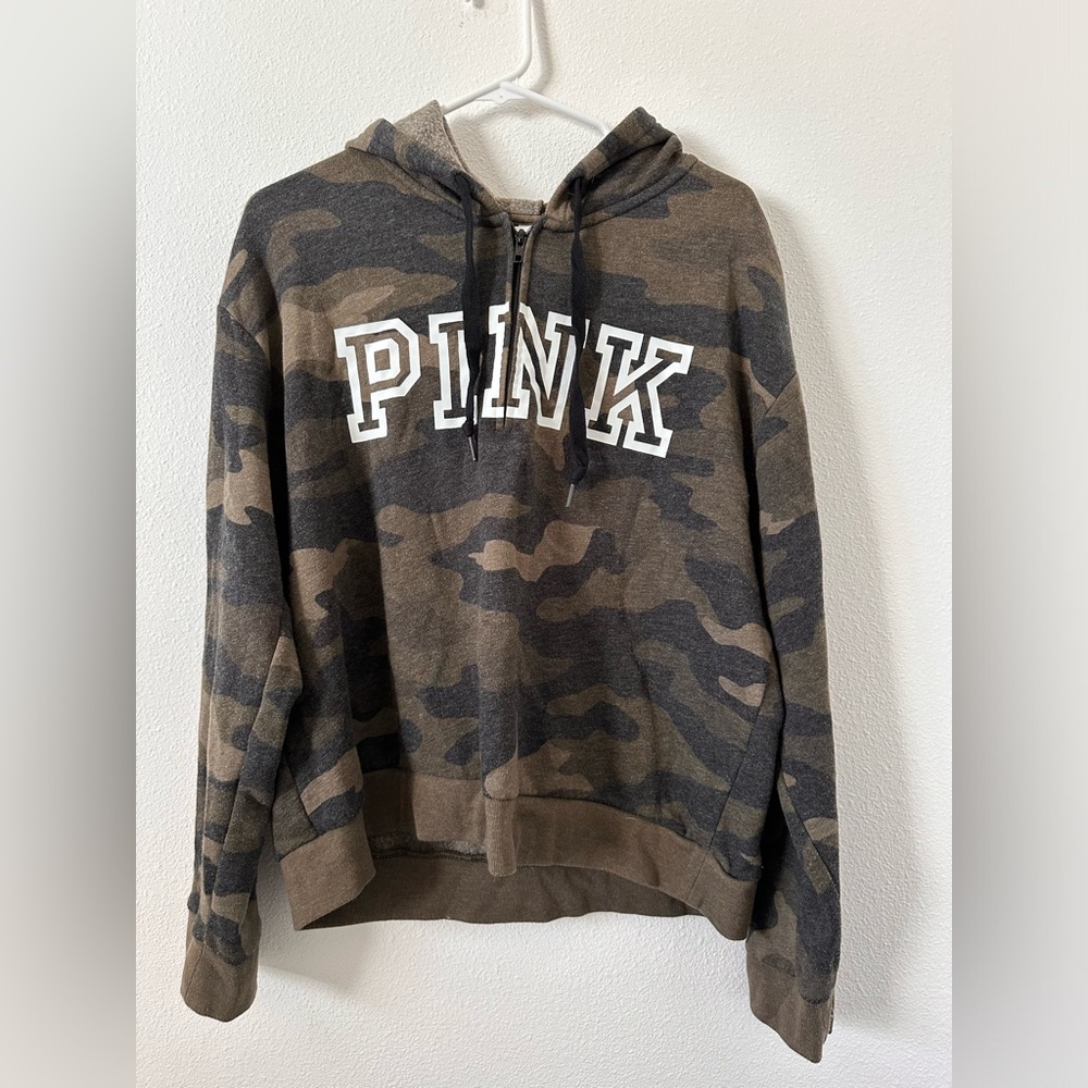 Camouflage PINK Half-Zip Hoodie